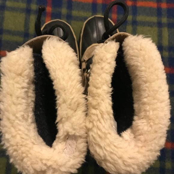 Women's Sorel Caribou Snow Boots Size 6, Made in Canada, Blue/Brown - Picture 4 of 4